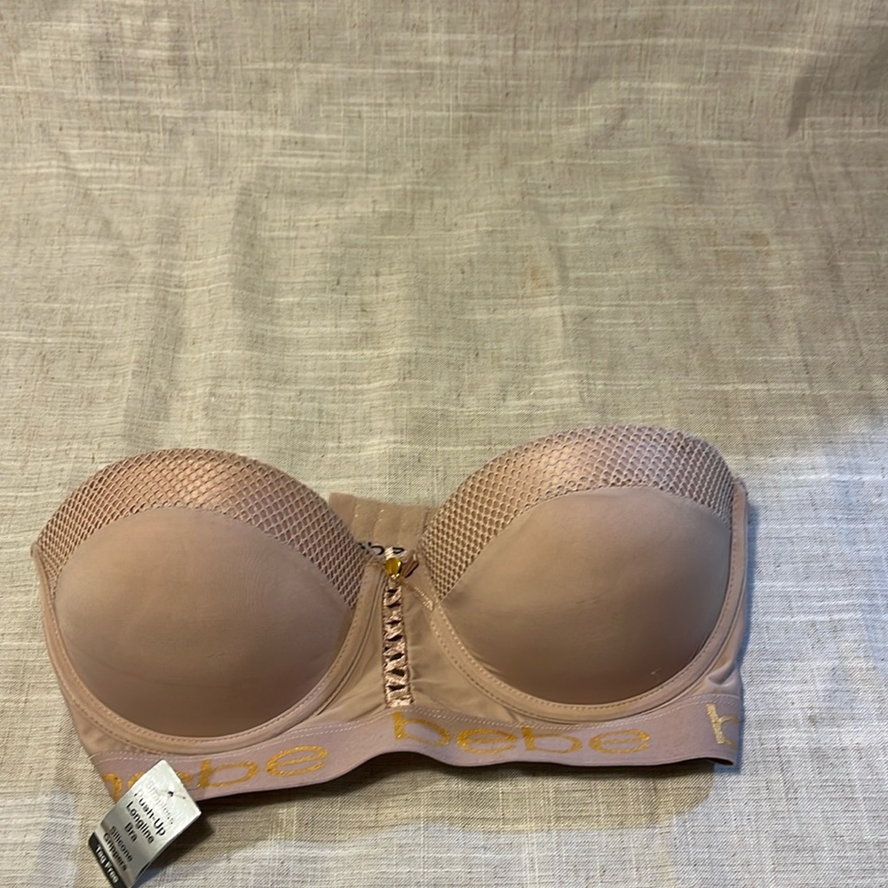 NWT bebe strapless push up longline bra. Size 36C